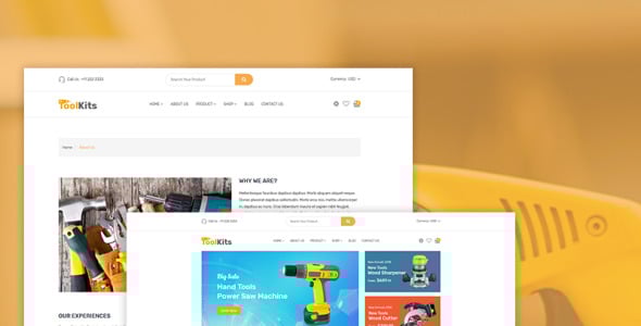 Tools, Equipment Store Shopify Theme