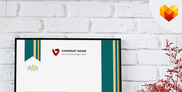 Шаблон сертификата на тему графика