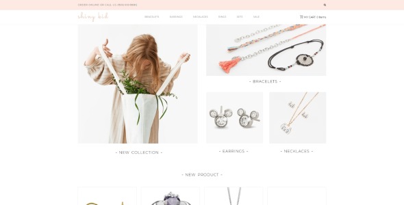 детская ювелирная тема elementor woocommerce