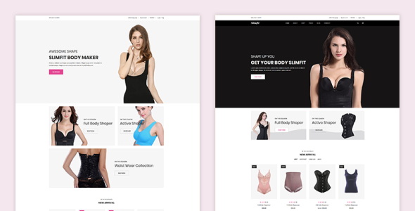 shapewear ecommerce shopify тема