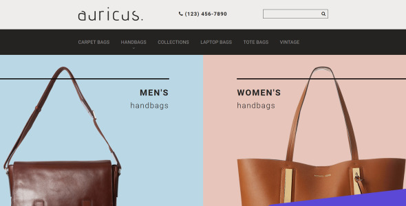 сумочка motocms шаблон электронной коммерции