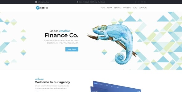 креативный бизнес wordpress elementor theme