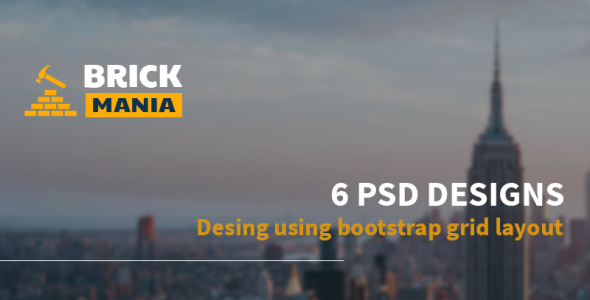 PSD шаблон на тему агентство недвижимости