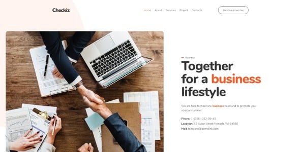 бизнес маркетинг wordpress elementor theme