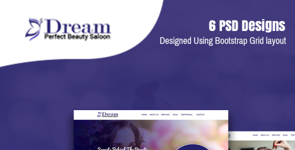 PSD шаблон на тему магазин косметики