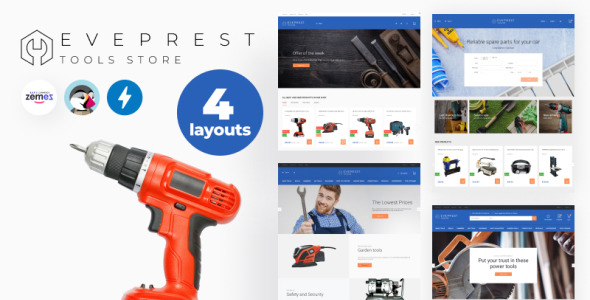 магазин инструментов тема prestashop