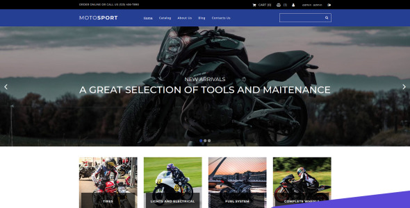 шаблон электронной коммерции motosport motocms