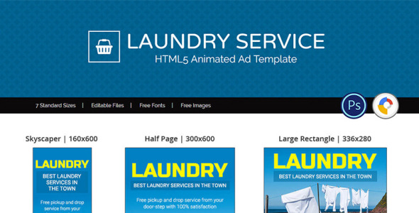 Animated Banner на тему графика