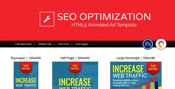 Animated Banner на тему графика