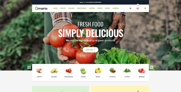 шаблон сайта organic store html5