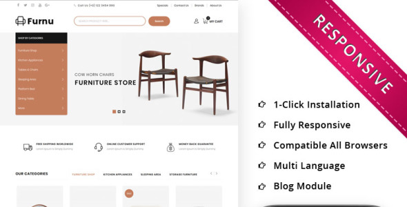 furnu мебель отзывчивый шаблон opencart