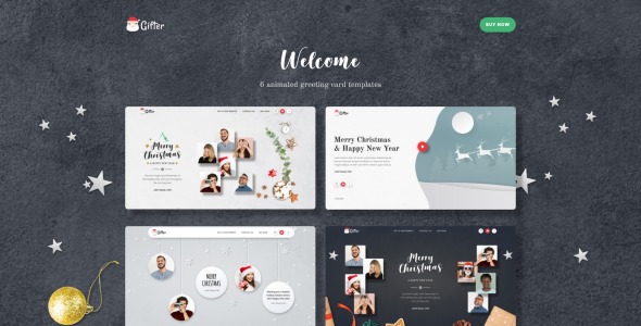 поздравительная открытка html шаблон целевой страницы