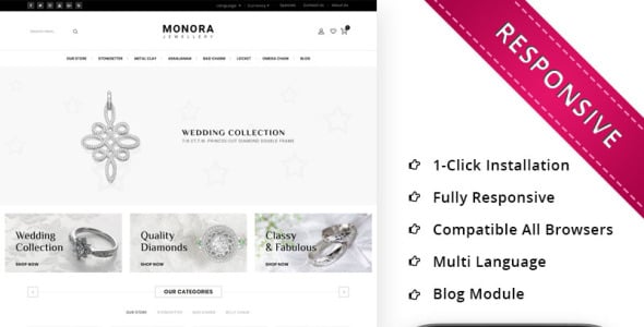 monora jewellery отзывчивый шаблон opencart