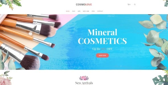 магазин косметики elementor woocommerce тема