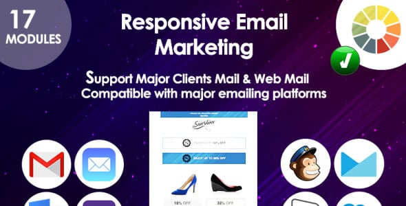 email адаптивный маркетинг предлагает шаблон информационного бюллетеня