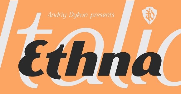 Шрифт на тему графика