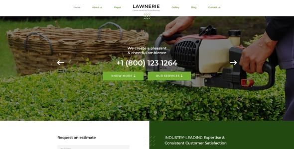 ландшафтный дизайн joomla шаблон