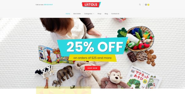 магазин игрушек и игр elementor woocommerce theme