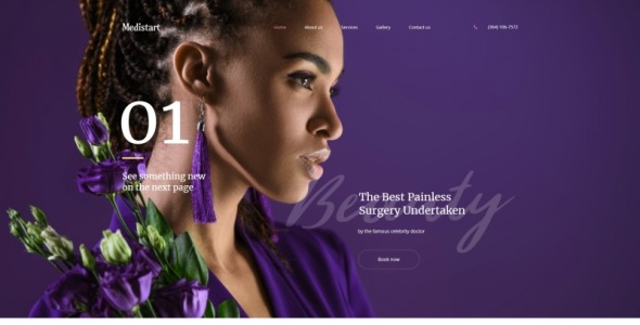 Spa Salon Moto CMS HTML Template