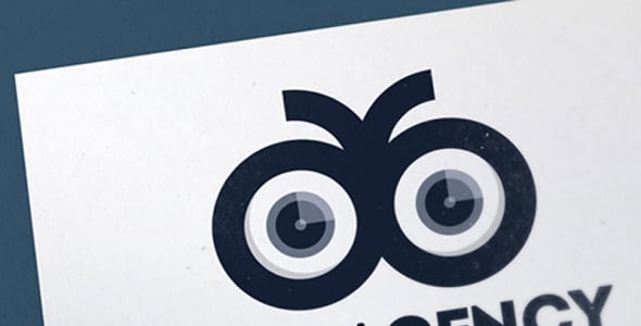 Шаблон логотипа на тему графика