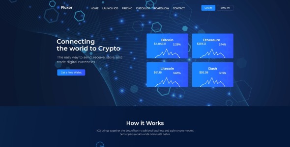 crypcocurrency investment wordpress elementor theme