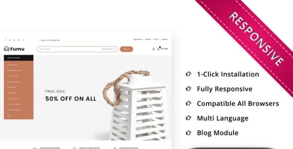 мебельный магазин отзывчивая тема prestashop