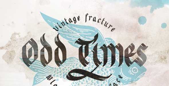 Шрифт на тему графика