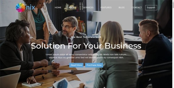 шаблон целевой страницы one page parallax bootstrap