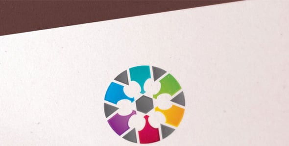 Шаблон логотипа на тему графика