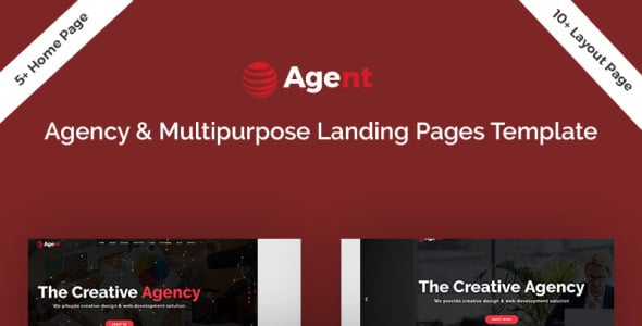 агентское агентство и универсальный шаблон целевой страницы