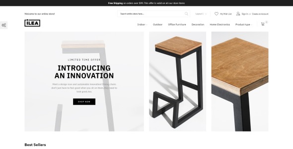 декор и мебель magento тема