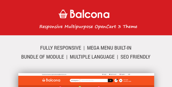 универсальный магазин с продвинутым администраторским шаблоном opencart