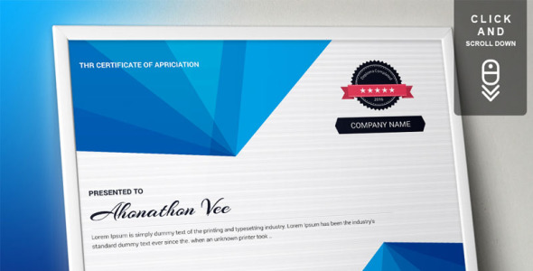 Шаблон сертификата на тему графика