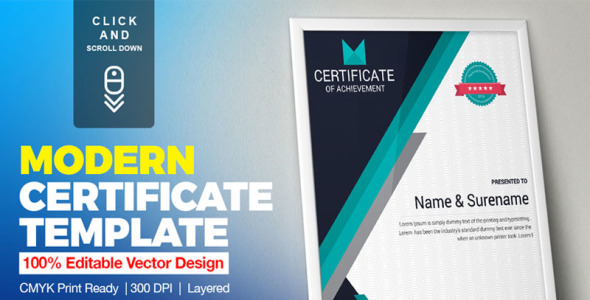 Шаблон сертификата на тему графика