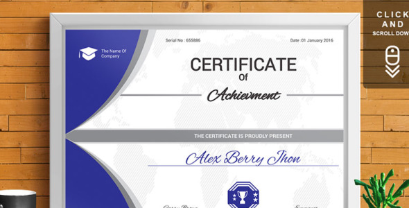 Шаблон сертификата на тему графика