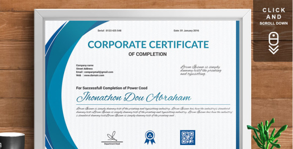 Шаблон сертификата на тему графика