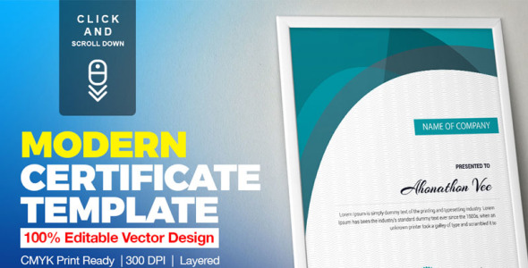 Шаблон сертификата на тему графика