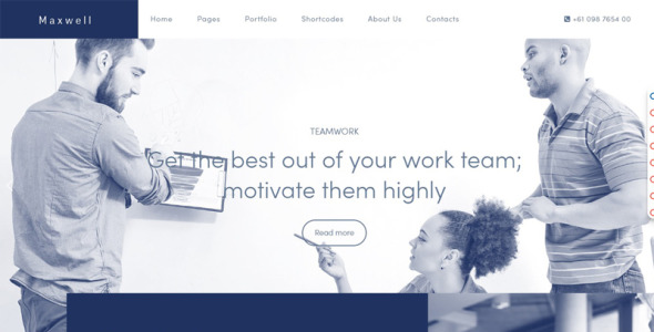 шаблон maxwell business joomla