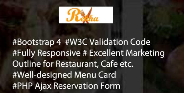 Restaurant Landing Page Template