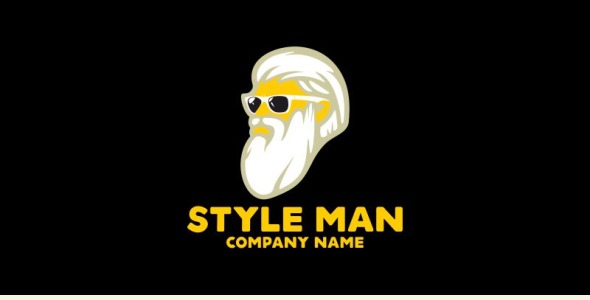 Шаблон логотипа на тему графика