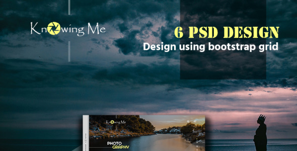 PSD шаблон на тему портфолио фотографа