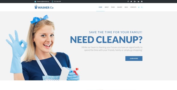 клининговые услуги шаблон joomla