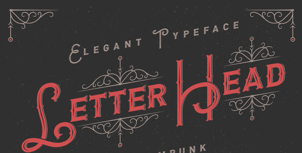 Шрифт на тему графика