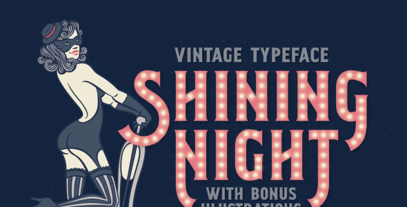 Шрифт на тему графика