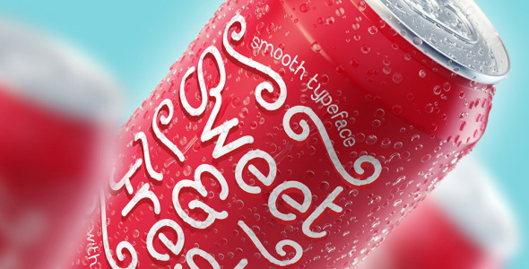 Шрифт на тему графика