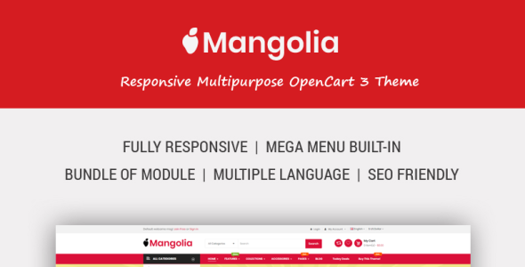 чистый, минимальный и универсальный шаблон opencart