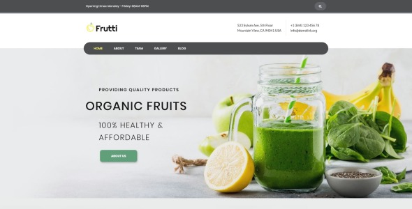 органическая еда многоцелевая классическая тема wordpress elementor