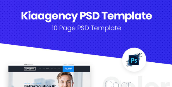 PSD шаблон на тему бизнес и услуги