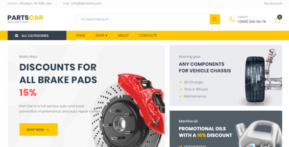 ремонт автомобилей классическая тема elementor woocommerce