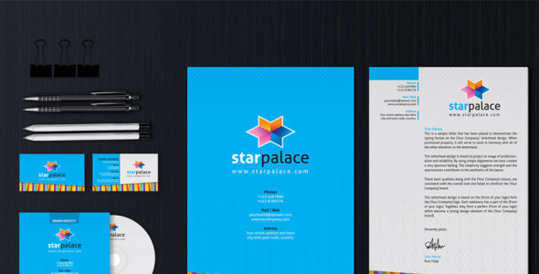 Фирменный стиль на тему графика